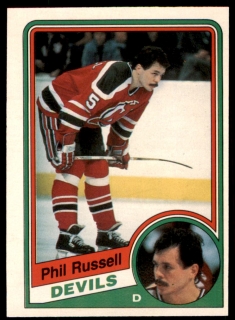 Hokejová karta Phil Russell O-Pee-Chee 1984-85 řadová č. 120