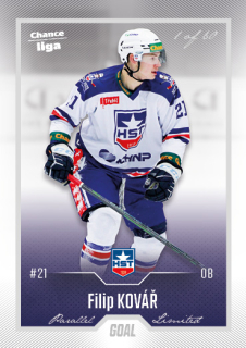 Hokejová karta Filip Kovář Goal Cards 2022-23 Série 2 Silver karta č.276
