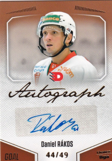 Hokejová karta Daniel Rákos Goal Cards 2022-23 Série 2 Autographed č.148