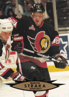 Hokejová karta Martin Straka Fleer Ultra Extra 1995-96 řadová č. 282