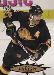 Hokejová karta Dave Babych Fleer Ultra Extra 1995-96 řadová č. 315