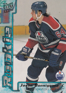 Hokejová karta Jason Bonsignore Fleer Ultra Extra 1995-96 Rookie č. 332