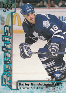 Hokejová karta Darby Hendrickson Fleer Ultra Extra 1995-96 Rookie č. 340