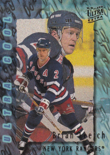 Hokejová karta Brian Leetch Fleer Ultra Extra 1995-96 Ultra Cool č. 390