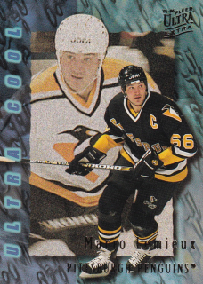 Hokejová karta Mario Lemieux Fleer Ultra Extra 1995-96 Ultra Cool č. 391