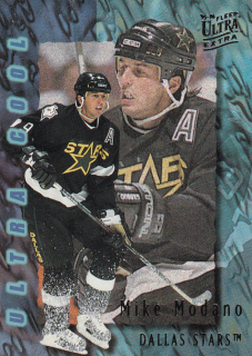 Hokejová karta Mike Modano Fleer Ultra Extra 1995-96 Ultra Cool č. 394