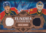 Hokejová karta Vokoun / Horton Artifacts 2008-09 Tundra Tandems /100 č. TT-HV