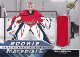 Hokejová karta Ilya Samsonov UD S2 2020-21 Rookie Materials Jersey