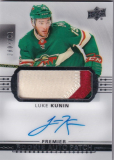 Hokejová karta Luke Kunin UD Premier 2017-18 Rookie Auto Patch /299 č. AR-LK