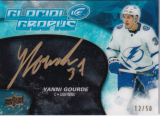 Hokejová karta Yanni Gourde UD ICe 2018-19 Glacial Graphs /50 č. GG-YG