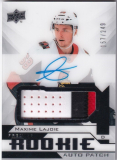 Hokejová karta Maxime Lajoie UD Premier 2018-19 Rookie Auto Patch /249