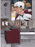 Hokejová karta Ray Macias UD SPX 2009-10 SPX Rookie Jersey /799