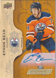 Hokejová karta Ethan Bear UD Engrained 18-19 Rookie Auto č. 63