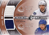 Hokejová karta Ryan Kesler / Cody Hodgson SPx Winning Combos Dual Jersey