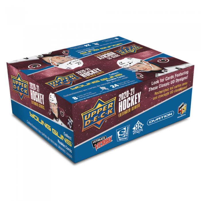 Box hokejových karet UD 2020-21 UD Extended Series Retail