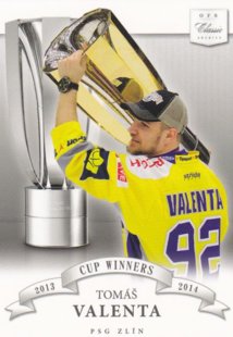 Hokejová karta Tomáš Valenta OFS 14-15 S.I. Cup Winners