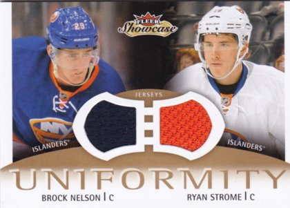 Hokejová karta Nelson / Strome Fleer Showcase 2013-14 Uniformity č. U-SN