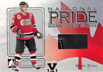 Hokejová karta Marc Staal In The Game National Pride Game-Used Glove 