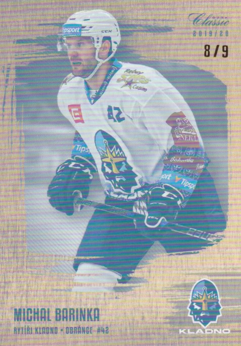 hokejová karta Michal Barinka  OFS  2019-20  serie 1 GOLD RAINBOW /9