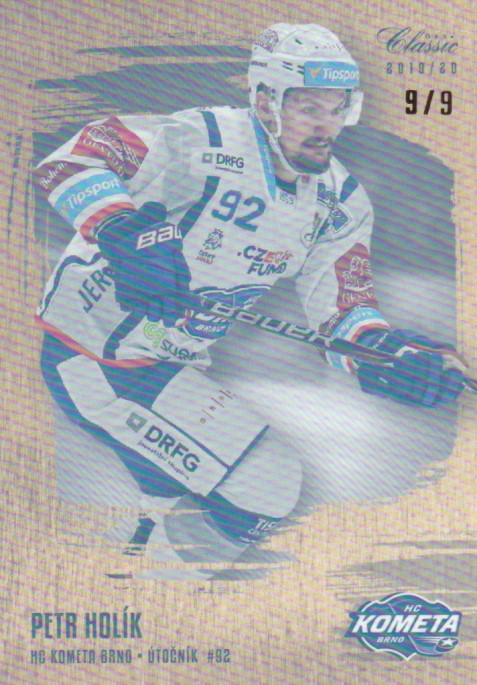 hokejová karta  Petr Holík OFS  2019-20  serie 1 GOLD RAINBOW /9