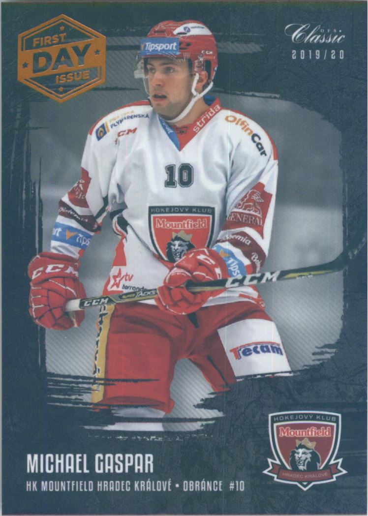 Hokejová karta Michael Gaspar OFS 2019-20 Série 1 First Day Issue