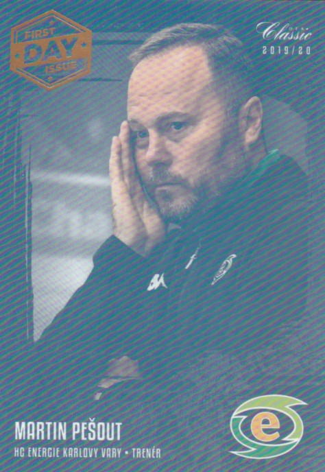 Hokejová karta Martin Pešout OFS 2019-20 Série 1 First Day Issue