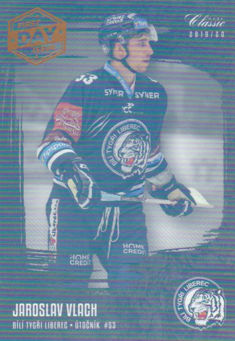 Hokejová karta Jaroslav Vlach OFS 2019-20 Série 1 First Day Issue