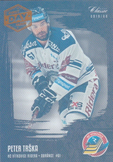 Hokejová karta Peter Trška OFS 2019-20 Série 1 First Day Issue