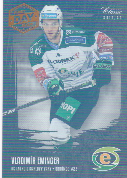 Hokejová karta Vladimír Eminger OFS 2019-20 Série 1 First Day Issue
