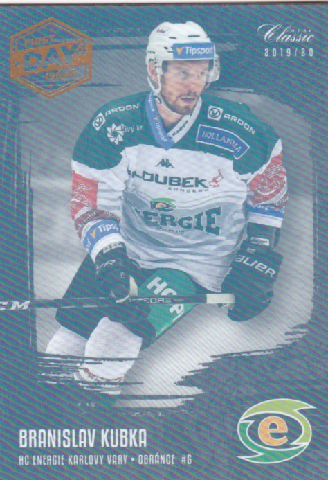 Hokejová karta Branislav Kubka OFS 2019-20 Série 1 First Day Issue