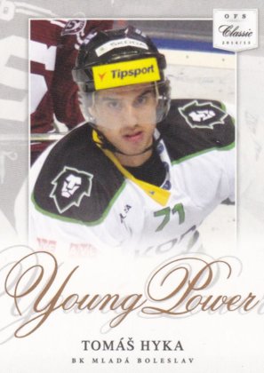 Hokejová karta Tomáš Hyka OFS 14-15 S.I. Young Power