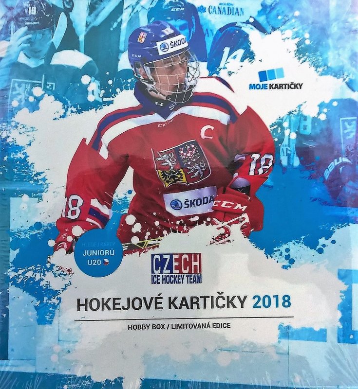 Box hokejových karet Czech Ice Hockey Team 2018 Hockey Moje kartičky Hobby Box
