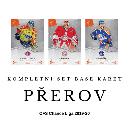 Týmový komplet BASE karet OFS 2019-20 Chance Liga Přerov
