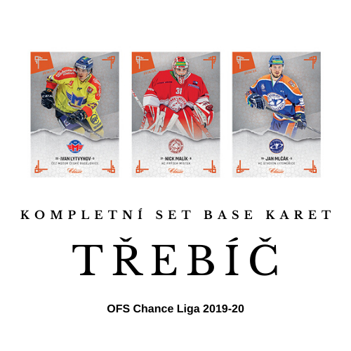 Týmový komplet BASE karet OFS 2019-20 Chance Liga Třebíč