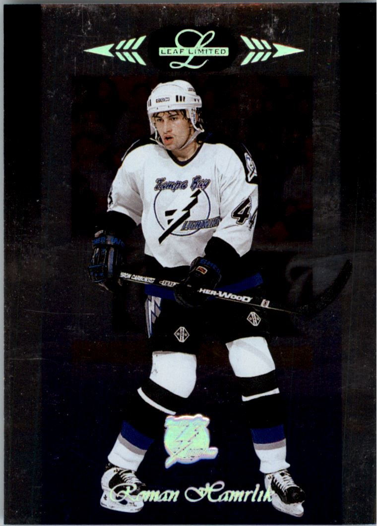 Hokejová karta Roman Hamrlík Donruss Leaf Limited 1996-97 řadová č. 4