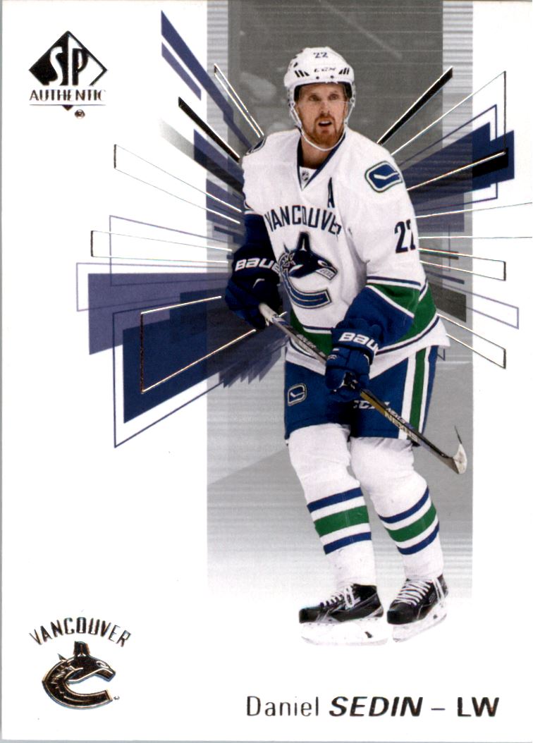Hokejové karty - Daniel Sedin SP Authentic 2016-17 řadová č. 25