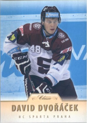 Hokejová karta David Dvořáček OFS 15/16 Blue Serie 2