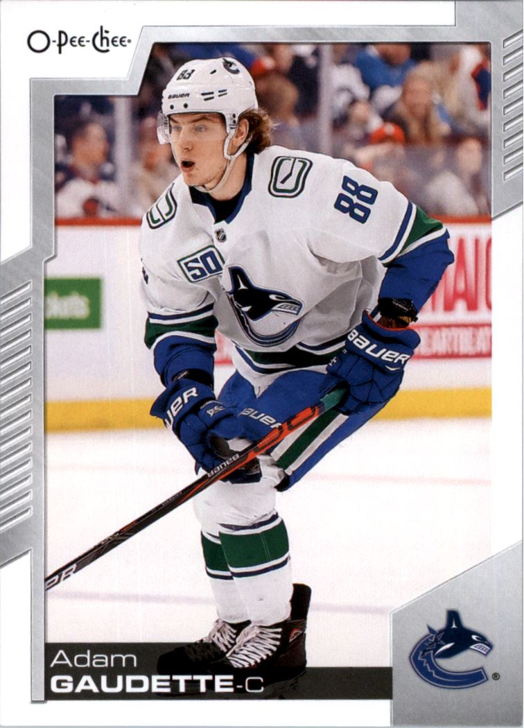 Hokejová karta Adam Gaudette OPC 2020-21 řadová č. 218