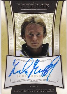 Hokejová karta Lukáš Mensator OFS Icebook Authentic Autograph Gold