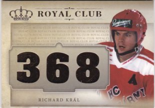 Hokejová karta Richard Král OFS Icebook Royal Club Gold