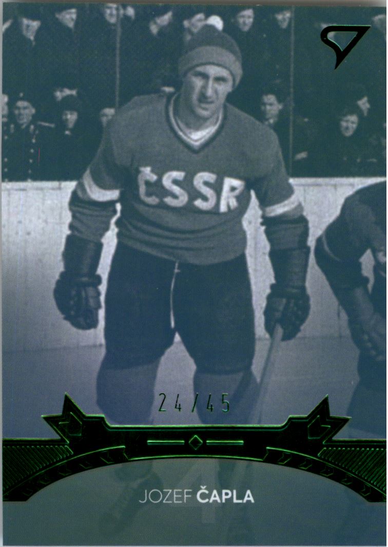 Hokejová karta Jozef ČaplaPocta legendám 2 Green B02 2 of 3