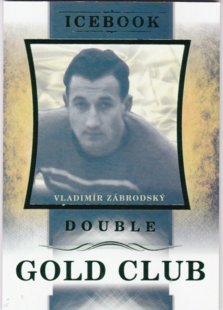 Hokejová karta Vladimír Zábrodský OFS Icebook Gold Club Green