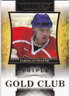 Hokejová karta Jaroslav Špaček OFS Icebook Gold Club Gold