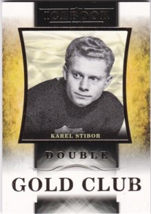 Hokejová karta Karel Stibor OFS Icebook Gold Club Gold