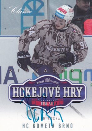 Adam Raška OFS 15/16 Hokejové Hry Signature (maskáčový dres)