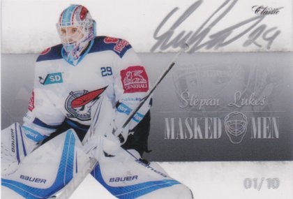 Hokejová karta Štěpán Lukeš OFS 2018 YWB YGB Masked Men Signature