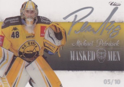 Hokejová karta Michael Petrásek OFS 2018 YWB YGB Masked Men Signature