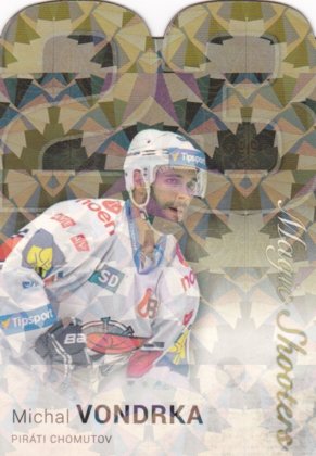 Hokejová karta Michal Vondrka OFS 2018 YWB YGB Statistics Die-Cut Ice