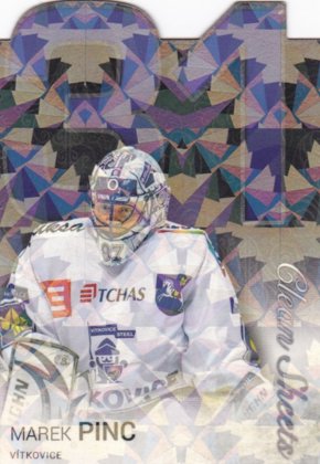 Hokejová karta Marek Pinc OFS 2018 YWB YGB Statistics Die-Cut Ice