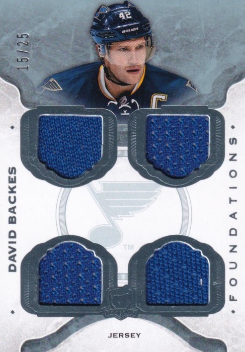 Hokejová karta David Backes The Cup 2014-15 Foundations Jersey č. CF-DB